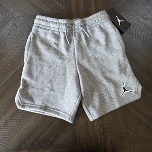 Jordan Boys' Carbon Heather Gray Shorts with Pockets, Size 6 (5-6 YRS) New